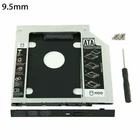 9.5mm Universal For SATA 2nd HDD SSD Hard Drive Caddy CD/DVD-ROM Optical Bay