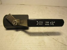 1-Piece Inline Carbon Steel, Shut-Off Ball Valve 1-1/4" FNPT