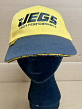 Jegs High Performance Parts Strap Back Hat Adjustable Cap Yellow Black Nascar