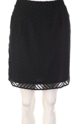 Best Mountain Skirt Mini Zig Zag Pattern L black Plumetis NEW