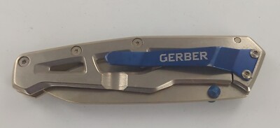 Vintage-Gerber Paralite Blue Frame Lock Knife Gray Stainless Steel | eBay