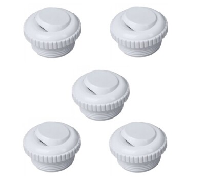 New Pool Spa Eyeball Jet Slotted Opening 5 Pack 1.5'' Threaded Adjustable Angle