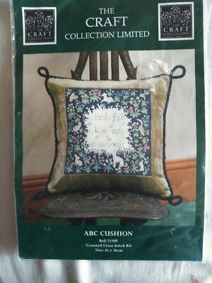 The Craft Collection Limited ABC cushion Counted cross stitch kit sealed