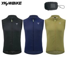 YKYW Men Cycling Vests Road Bike Windproof Waterproof Portable Breathable Gilet