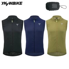 YKYW Men Cycling Vests Road Bike Windproof Waterproof Portable Breathable Gilet