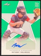 Anthony Migliaccio 2020 Leaf Auto #'d 4/10 Perfect Game National Showcase BA-AM2