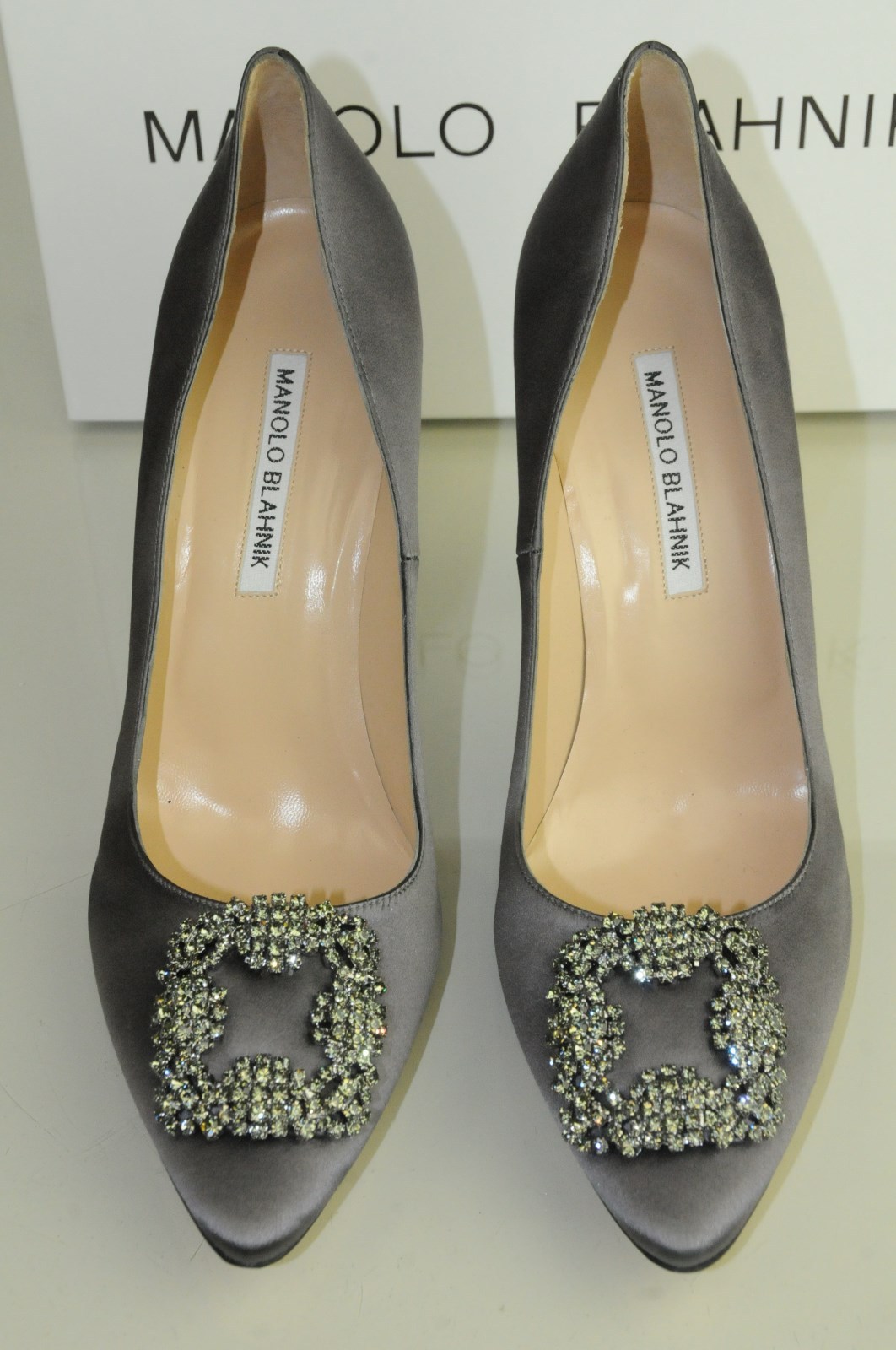 Escarpins Manolo Blahnik BB Gris Flanelle - Taille 41, Bout Cap-toe Stingray, Neuf Sans Boîte