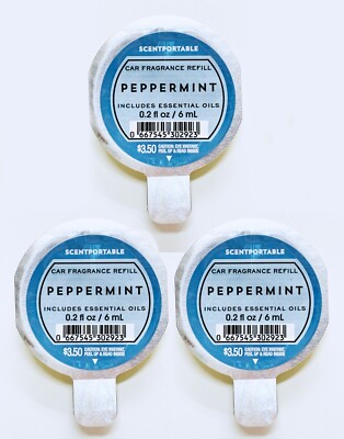 Bath Body Works Scentportable PEPPERMINT Car Air Freshener