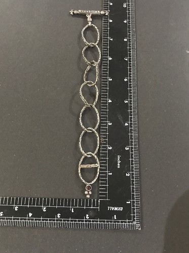 THE ETERNAL VINE OVALE CORDOLO LINK di BLOODLINE BRACCIALE Argento Sterling 20mm Sini - Foto 10 di 10