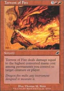 Torrent of Fire x4 - Scourge - NM-Mint, English - Scourge