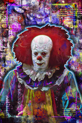 Pennywise The Clown From ''IT'' Poster, Tim Curry Tribute Poster Free Shipping US