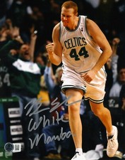 Brian Scalabrine Signed Celtics 8x10 Photo w White Mamba Beckett BAS COA #2