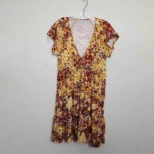 Urban Outfitters Floral Jersey Tiered Dress Size L