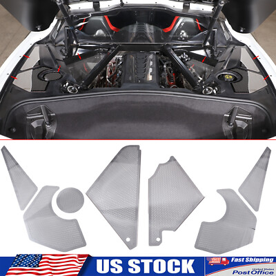 Engine Bay Inner Side Stainless Overlay Plate Net Fits Coupe Corvette C8 2020-up