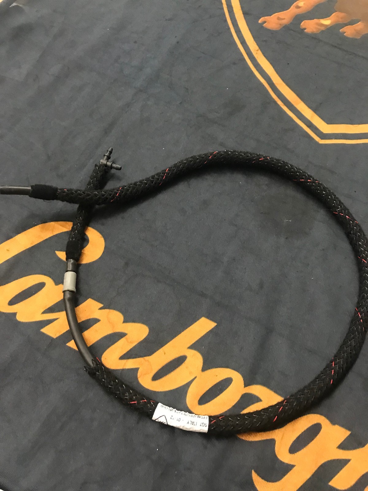 LAMBORGHINI AVENTADOR 700 720 CORRUGATED PIPE WINDSCREEN WASHER SYSTEM HOSE OEM 
