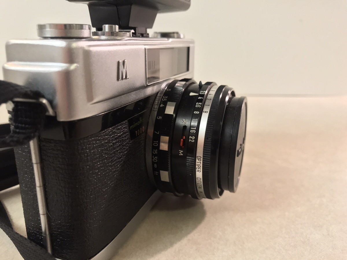 Vintage Minolta A5 1000 Rokkor 45mm Camera Rangefinder Vivitar