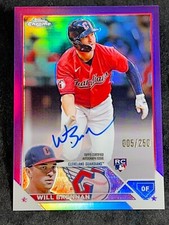 2023 Topps Chrome PURPLE REFRACTOR ROOKIE AUTO Will Brennan 005/250