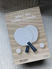 Sunnylife Portable Table Tennis Set – Play On Ping Pong Kit, Net+Paddles, Travel