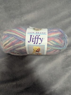 Lion Brand Jiffy Quick & Easy Mohair Look Yarn 100% Acrylic 2.5 oz 70g Salem
