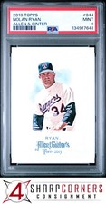 2013 TOPPS ALLEN & GINTER #344 NOLAN RYAN HOF POP 6 PSA 9