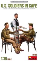 Miniart 35406 1/35 U.S. Soldaten Im Cafe Bausatz