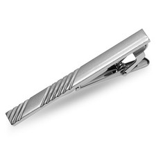Krawattennadel Edelstahl Krawattenklammer Clip gold silber schwarz glänzend matt