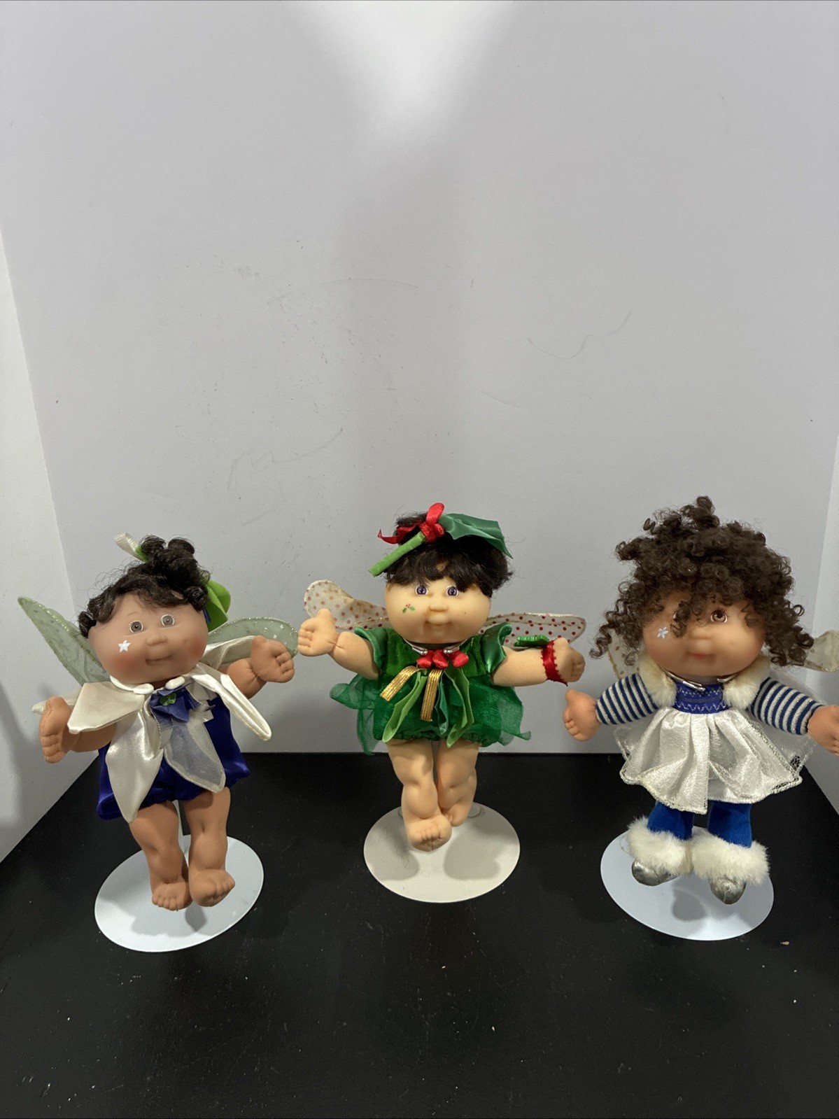 3 Vintage Cabbage Patch Dolls 1995 Garden Fairies CPK