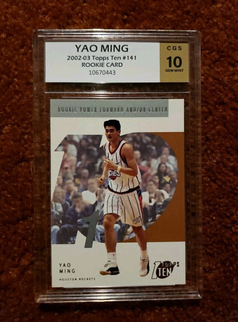 Yao Ming 10 Graded Basketball Sports Trading Cards & Accessories