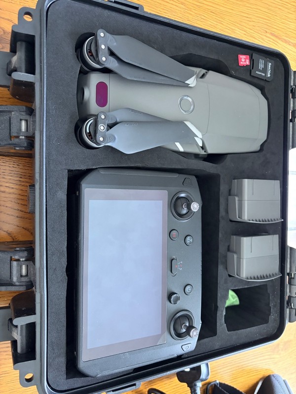 dji mavic 2 pro 4K drone with smart controller and accessories.