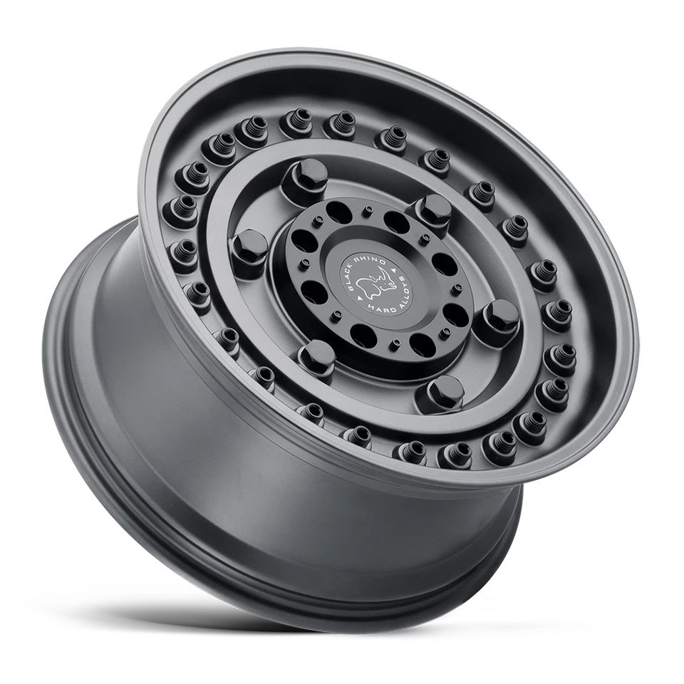 Pistola Black Rhino Armory 17x9,5 5x5 5x5,5 rueda negra llanta elevada para camión de 17"-18 mm Foto 2 de 4