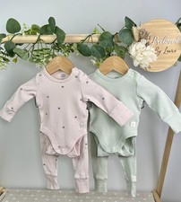 F&F Baby Girls Preloved Set of Two Matching Outfit Sets Newborn