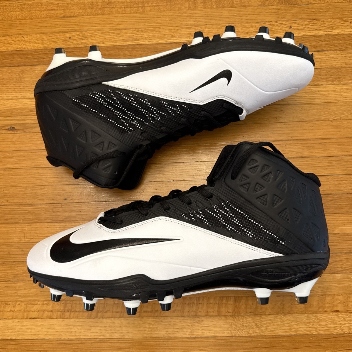 Nike Zoom Black & White Cleats men’s size 13.5 Nike Zoom Black & White Cleats men main image 2