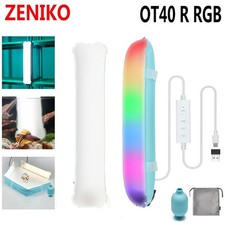 US ZENIKO OT40R RGB Handheld LED Video Light 40cm 7Ws Inflatable LED Tube Light