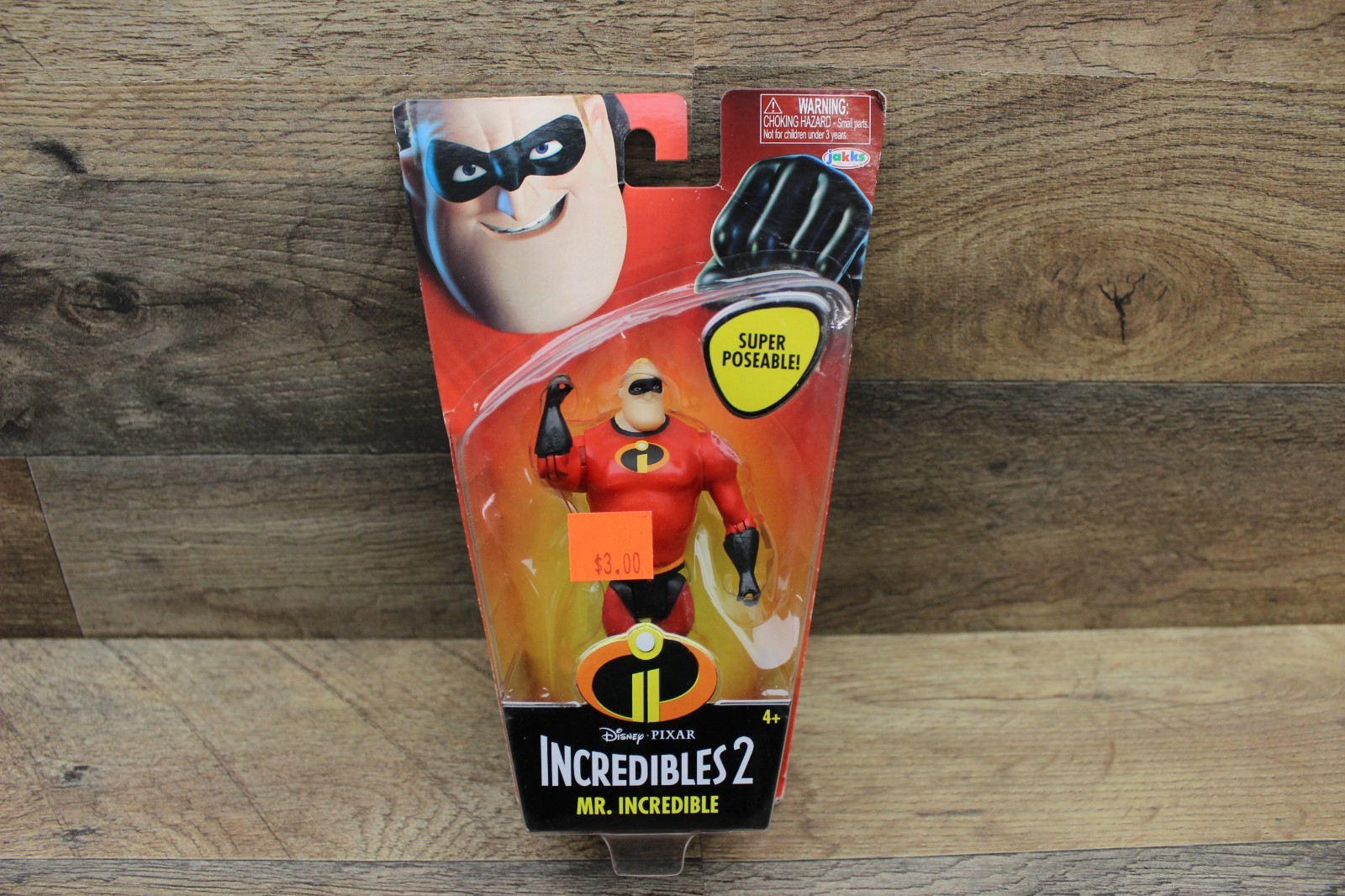 Disney Pixar Incredibles 2 Movie Poseable Mr. Incredible Action Figure 4"