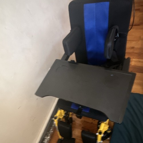 Manual Wheelchair w/ Tray Table, Elevating Legrests, Seat Belt Yellow/Black