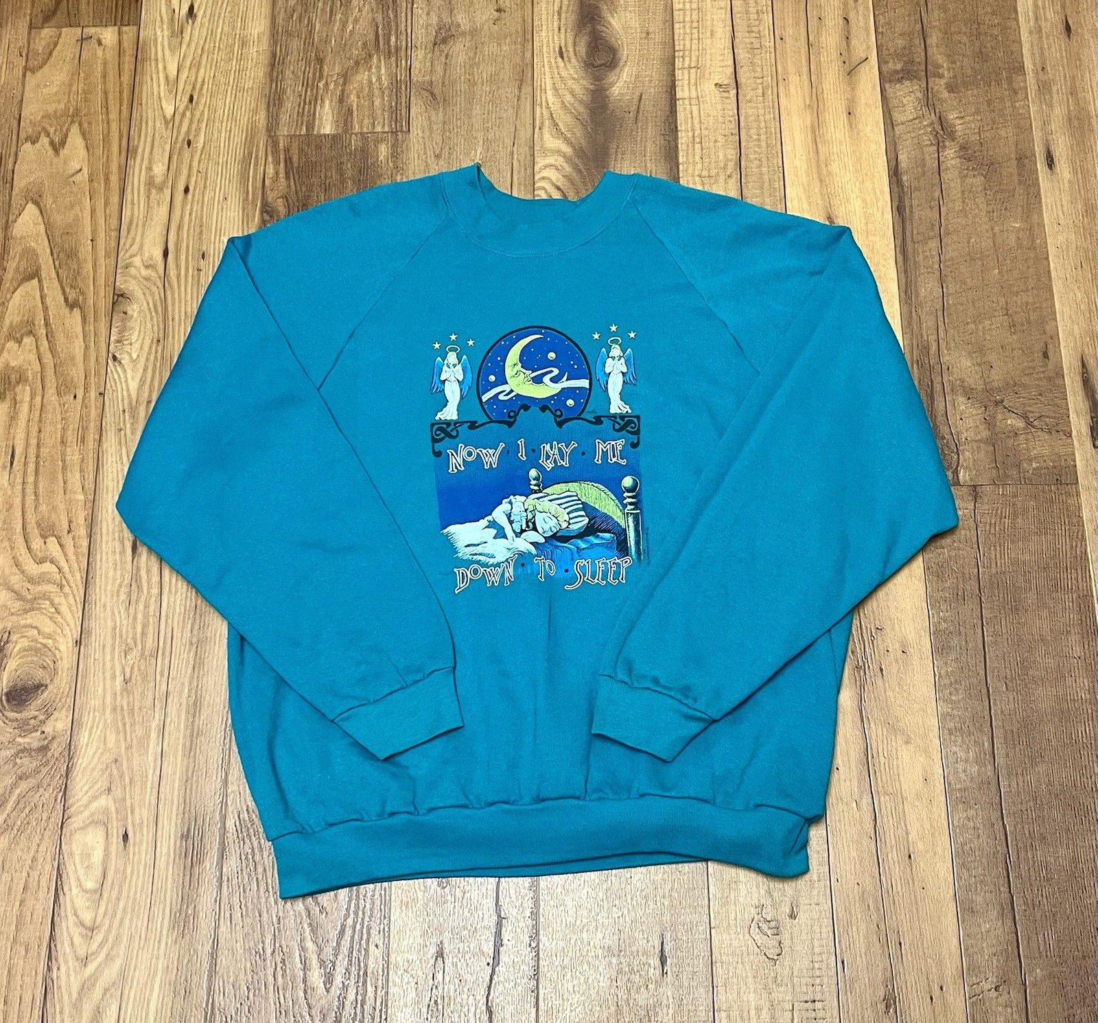 Vintage 90s Men’s Religious Prayer Crewneck Sweatshirt/ Sz: XXL