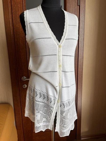 Women Betty Barclay Sweater White Acrylic 40 / L /