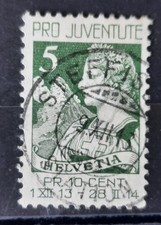 SCHWEIZ - Pro Juventute 1913 - Nr. 117 gestempelt