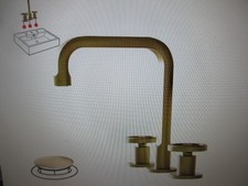 BWE Industry Style 8 in Widespread Double Handle High-Arc Bathroom Faucet