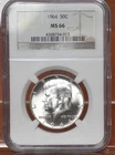 1964 KENNEDY HALF DOLLAR NGC MS66 734013