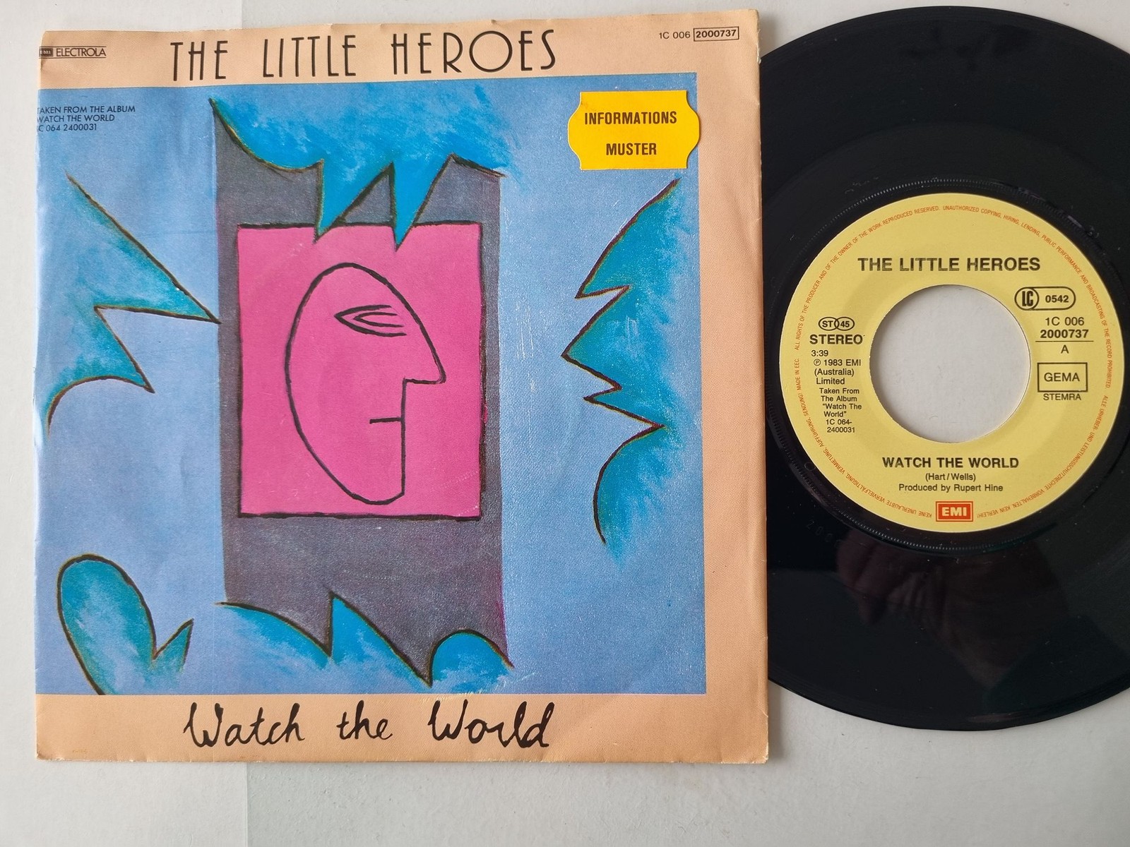 The Little Heroes - Watch the World 7'' Vinyl Germany