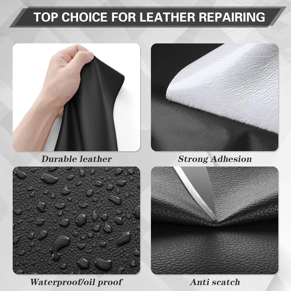 40x160cm  Kunstleder Reparaturset –  für Möbel und Jacken - Bild 4 von 4