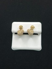 10K Double Heart Diamond Earrings – 0.26CT
