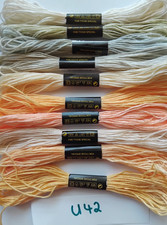 Stickgarn Spaltgarn 10 Docken Döckchen Sticken Garn Nähen U42 flamingo lachs bei