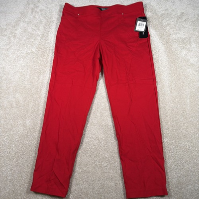 #ad 89th And Madison Comfort Waist Tapered Pants Womens Large FITS 35 X 27.5 NEW $22.99