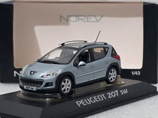 Peugeot 207 SW Outdoor 2007 Light Blue 1:43 Norev 472782 Diecast Model Car