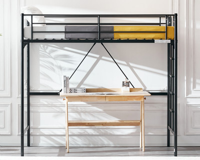 3-Colors Twin Size Loft Bed with Stairs Space-Saving Design & Noise-Free