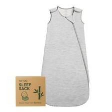 Cozy Seal Rayon Made From Bamboo Sleep Sack 1.0 Baby Sleeping Bag,Gray, 6-18Mon