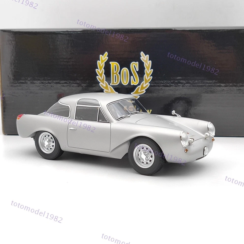 1/18 BOS Porsche Glockler купе 1954 серебро BOS235 смолы модель автомобиля ограниченного б/у - Изображение 2 из 4