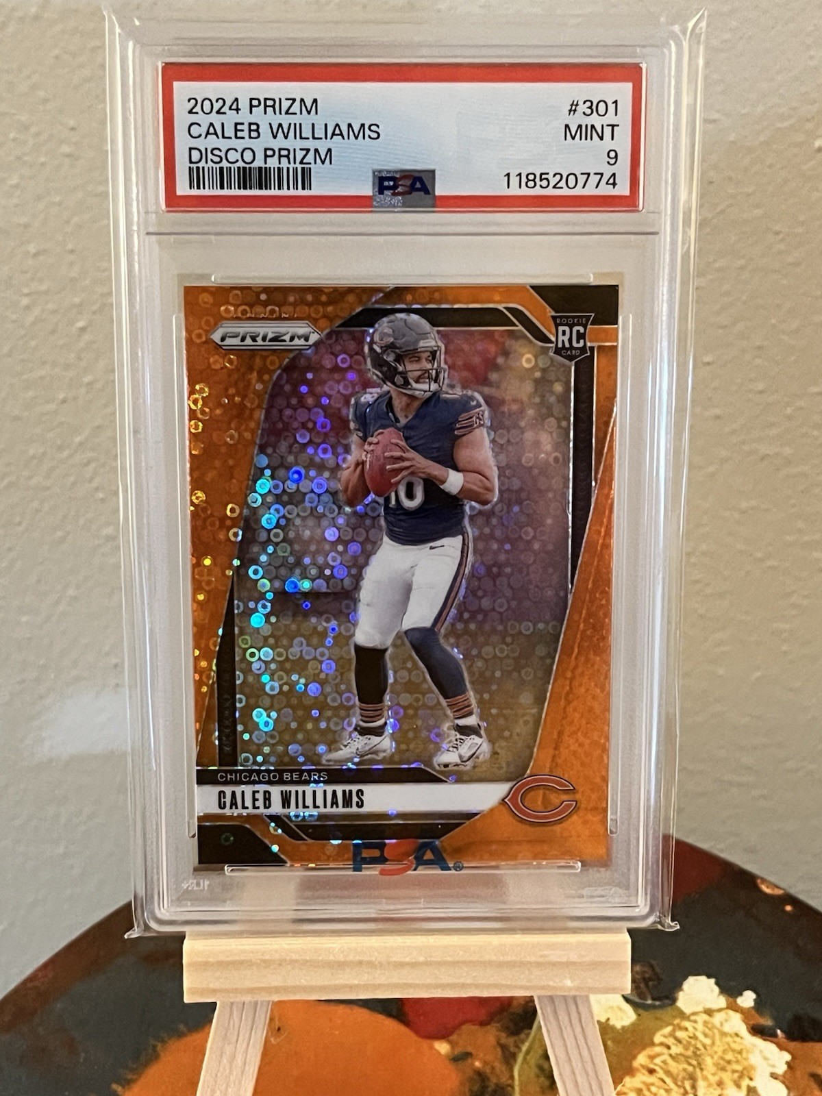 2024 Panini Prizm - Caleb Williams #301 Orange Disco Prizm (RC) Bears 